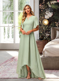 Jordyn A-Line Asymmetrical Bridesmaid Dress With Ruffle STAP0012806