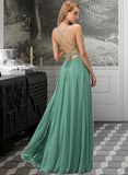 Akira A-LineSquareNecklineFloor-LengthChiffonBridesmaidDressWithSplitFrontPockets#251385 STAP0012885