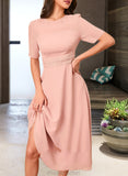 Viv A-Line Knee-Length Bridesmaid Dress STAP0012894