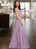 Shyla A-Line Scoop Neck Floor-Length Bridesmaid Dress STAP0012952