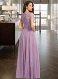 Shyla A-Line Scoop Neck Floor-Length Bridesmaid Dress STAP0012952