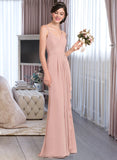 Persis A-line Sweetheart Floor-Length Chiffon Bridesmaid Dress With Cascading Ruffles STAP0012957