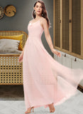 Gertrude A-Line Cowl Neck Floor-Length Chiffon Bridesmaid Dress STAP0013005