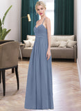 Rayne A-line Sweetheart Floor-Length Chiffon Bridesmaid Dress With Ruffle STAP0013020