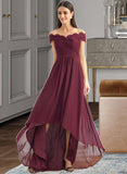 Siena A-Line Off-the-Shoulder Asymmetrical Bridesmaid Dress With Lace STAP0013070