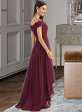 Siena A-Line Off-the-Shoulder Asymmetrical Bridesmaid Dress With Lace STAP0013070