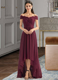 Siena A-Line Off-the-Shoulder Asymmetrical Bridesmaid Dress With Lace STAP0013070