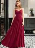 Piper A-LineV-neckFloor-LengthChiffonBridesmaidDressWithRuffle#251386 STAP0013076