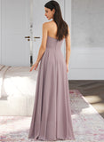 Macie A-Line Strapless Floor-Length Bridesmaid Dress With Split Front STAP0013084