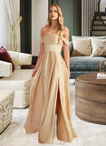 Rowan A-Line Off-the-Shoulder Floor-Length Bridesmaid Dress With Split Front Pockets STAP0013095