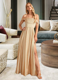 Rowan A-Line Off-the-Shoulder Floor-Length Bridesmaid Dress With Split Front Pockets STAP0013095