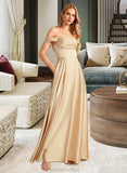 Rowan A-Line Off-the-Shoulder Floor-Length Bridesmaid Dress With Split Front Pockets STAP0013095