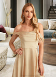 Rowan A-Line Off-the-Shoulder Floor-Length Bridesmaid Dress With Split Front Pockets STAP0013095