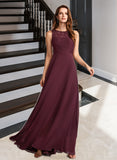 Kaylen A-Line Floor-Length Bridesmaid Dress STAP0013118