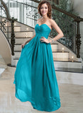 Isis Chiffon Floor-length Empire Bridesmaid Dress with Sweetheart Neckline STAP0013137