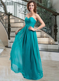 Isis Chiffon Floor-length Empire Bridesmaid Dress with Sweetheart Neckline STAP0013137