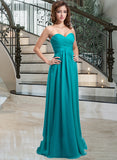 Isis Chiffon Floor-length Empire Bridesmaid Dress with Sweetheart Neckline STAP0013137