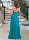 Isis Chiffon Floor-length Empire Bridesmaid Dress with Sweetheart Neckline STAP0013137