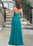 Isis Chiffon Floor-length Empire Bridesmaid Dress with Sweetheart Neckline STAP0013137