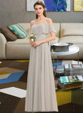 Suzanne A-Line Off-the-Shoulder Floor-Length Chiffon Bridesmaid Dress STAP0013202