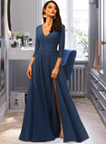 Sam A-LineV-neckFloor-LengthBridesmaidDress#254178 STAP0013215