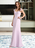 Winifred A-Line Square Neckline Floor-Length Bridesmaid Dress With Ruffle STAP0013220