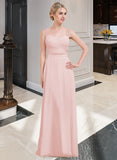 Maisie A-Line/Princess Sweetheart Floor-Length Chiffon Bridesmaid Dress With Ruffle STAP0013239