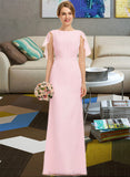 Jaylyn A-Line Scoop Neck Floor-Length Chiffon Bridesmaid Dress With Cascading Ruffles STAP0013269