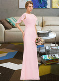 Jaylyn A-Line Scoop Neck Floor-Length Chiffon Bridesmaid Dress With Cascading Ruffles STAP0013269