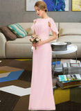 Jaylyn A-Line Scoop Neck Floor-Length Chiffon Bridesmaid Dress With Cascading Ruffles STAP0013269