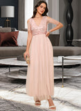 Patience A-LineV-neckAnkle-LengthBridesmaidDress#273662 STAP0013281