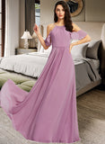 Ansley A-Line Scoop Neck Floor-Length Bridesmaid Dress With Pockets STAP0013287