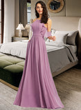 Ansley A-Line Scoop Neck Floor-Length Bridesmaid Dress With Pockets STAP0013287