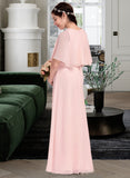 Marisol A-Line Scoop Neck Floor-Length Chiffon Junior Bridesmaid Dress STAP0013472