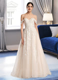 Cali Ball-Gown/Princess Off-the-Shoulder Chapel Train Wedding Dress STAP0013742