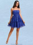 Hailie A-line Straight Short Sequin Homecoming Dress STAP0025713