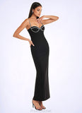 Brynlee Asha Black Rhinestone Maxi Dress Atelier Dresses | Azazie STAP0022877