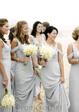 V-Neck Sleeveless Pleated Floor-Length A-Line Combination Bridesmaid Dresseses Kaleigh STAP0025546