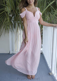 Sleeveless Sweetheart Long/Floor-Length A-line/Princess Chiffon Bridesmaid Dresses With Pleated Ashlynn STAP0025557