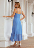 A-line Sweetheart Sleeveless Chiffon Tea-Length Bridesmaid Dresses With Pleated Krista STAP0025620