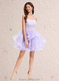 Michaela Ball-Gown/Princess Sweetheart Short Tulle Homecoming Dress STAP0025677