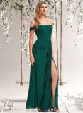 Areli A-line Off the Shoulder Floor-Length Chiffon Bridesmaid Dress STAP0025744