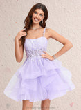 Michaela Ball-Gown/Princess Sweetheart Short Tulle Homecoming Dress STAP0025677