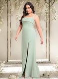 Luna Trumpet/Mermaid Square Floor-Length Chiffon Bridesmaid Dress STAP0025808