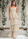 Edith A-line Sweetheart Floor-Length Chiffon Bridesmaid Dress STAP0025762