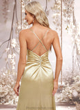 Jaylin Trumpet/Mermaid Cowl Floor-Length Stretch Satin Bridesmaid Dress STAP0025792