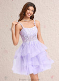 Michaela Ball-Gown/Princess Sweetheart Short Tulle Homecoming Dress STAP0025677