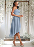 Kyra A-line Cowl Asymmetrical Chiffon Bridesmaid Dress With Ruffle STAP0025727