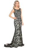 New Arrival Scoop Prom Dresses With Applique And