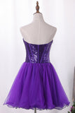 Lovely A Line Sweetheart Homecoming Dresses With Rhinestones